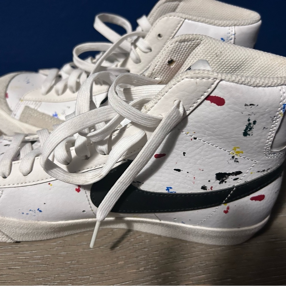 Nike Paints splash high top sneakers - White with Multicolor Accents